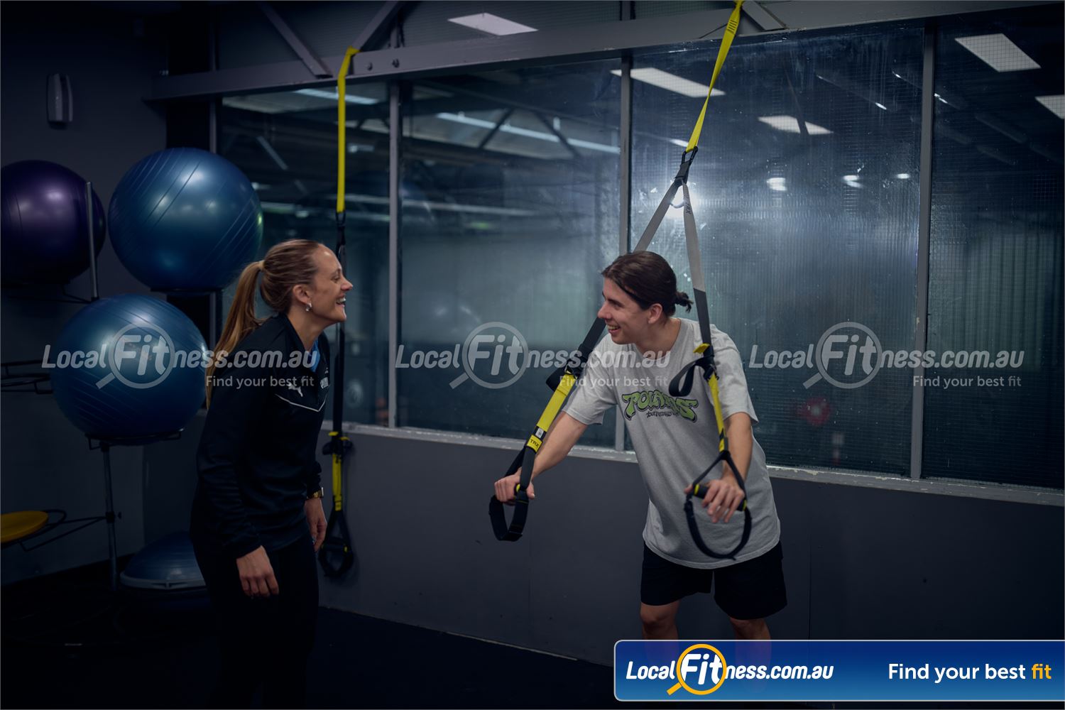 Diamond Valley Sports and Fitness Centre Near Eltham North Work your core and your stabilizers with TRX training in Greensborough.