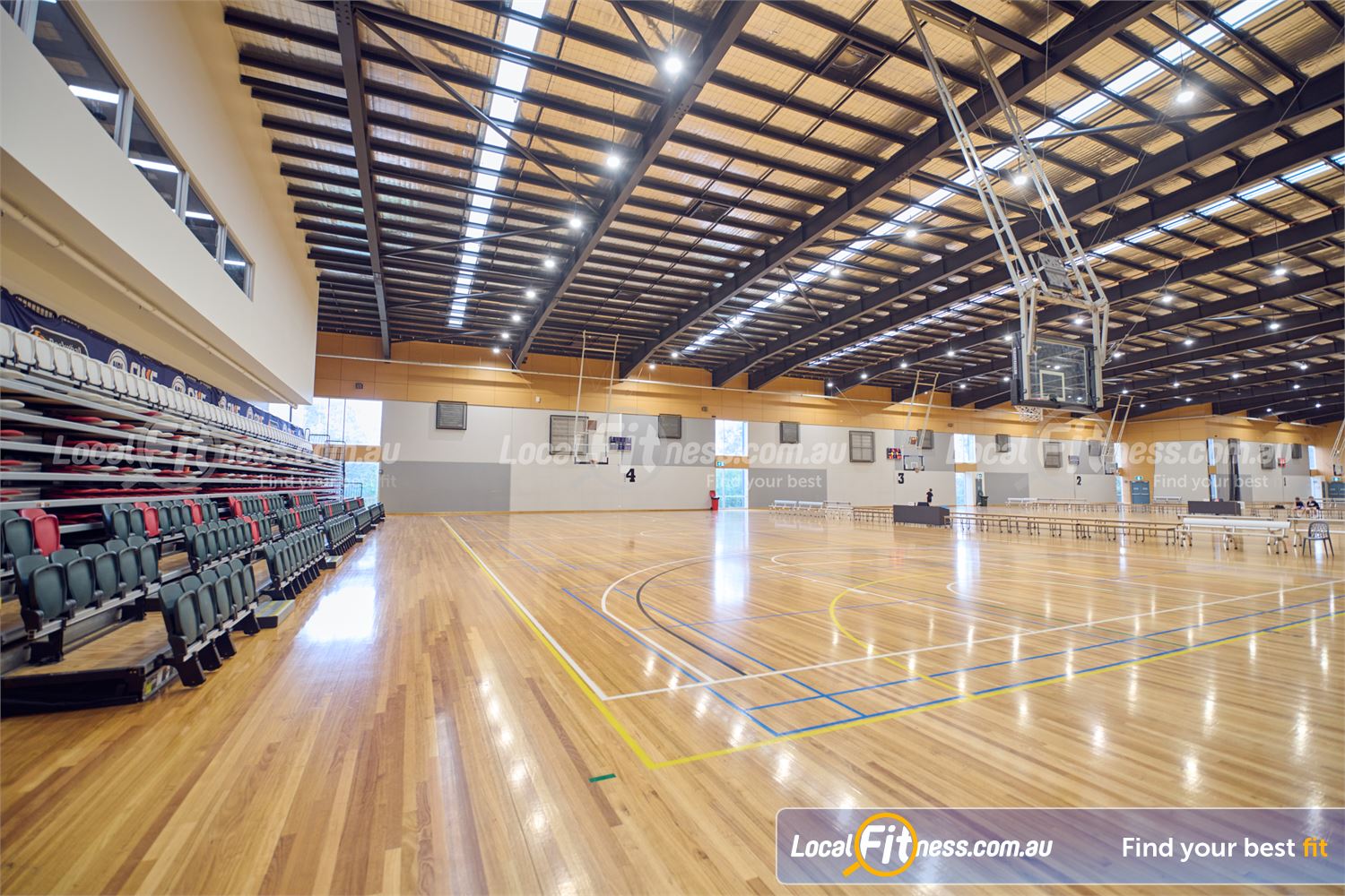 Diamond Valley Sports and Fitness Centre Near Eltham North Indoor sports stadium with 8 full size basketball courts.
