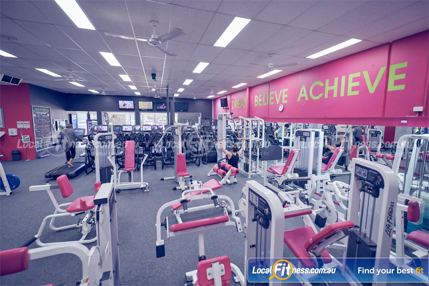 Fernwood Fitness Narre Warren Fernwood a full range of pin-loading equipment for women strength training.