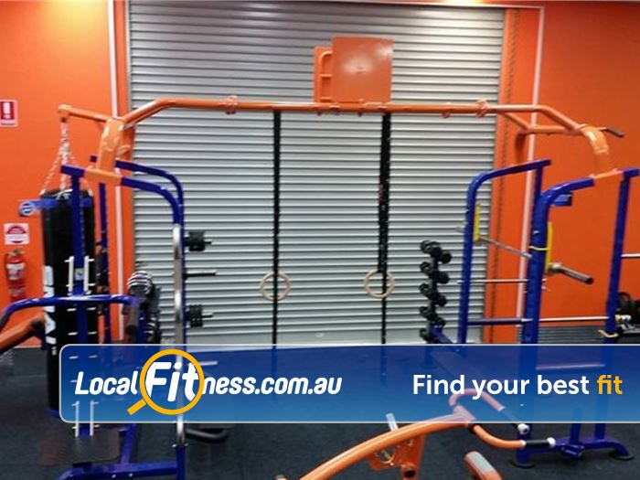 Plus Fitness 24/7 Nerang Dedicated functional training area with rig, rings and more.