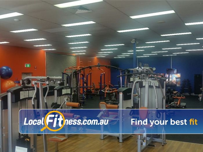 Plus Fitness 24/7 Nerang Fully equipped with pin-loading machines, free-weights and functional training.