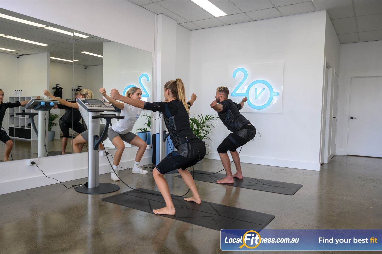 20v EMS Studio Near Windsor 1:1 or 1:2 EMS personal training session on the Prahran.
