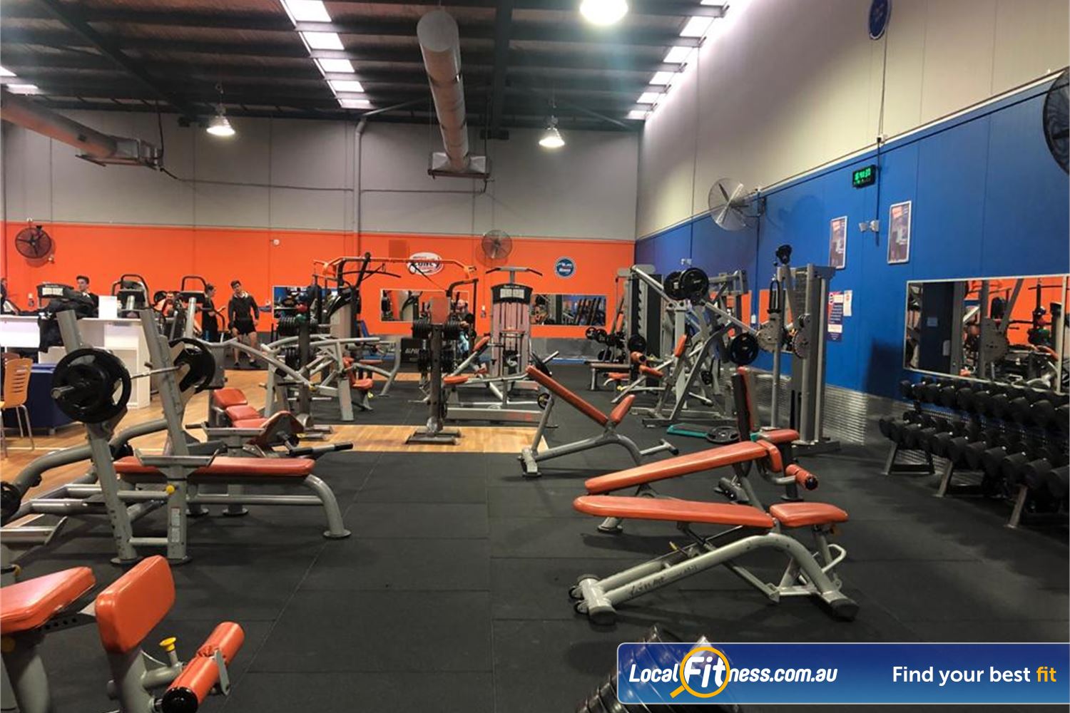 Plus Fitness Health Clubs Near Blacktown Fully equipped with free-weights for strength training.