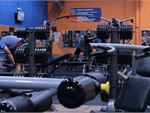 Our fully equipped strength training area in our
