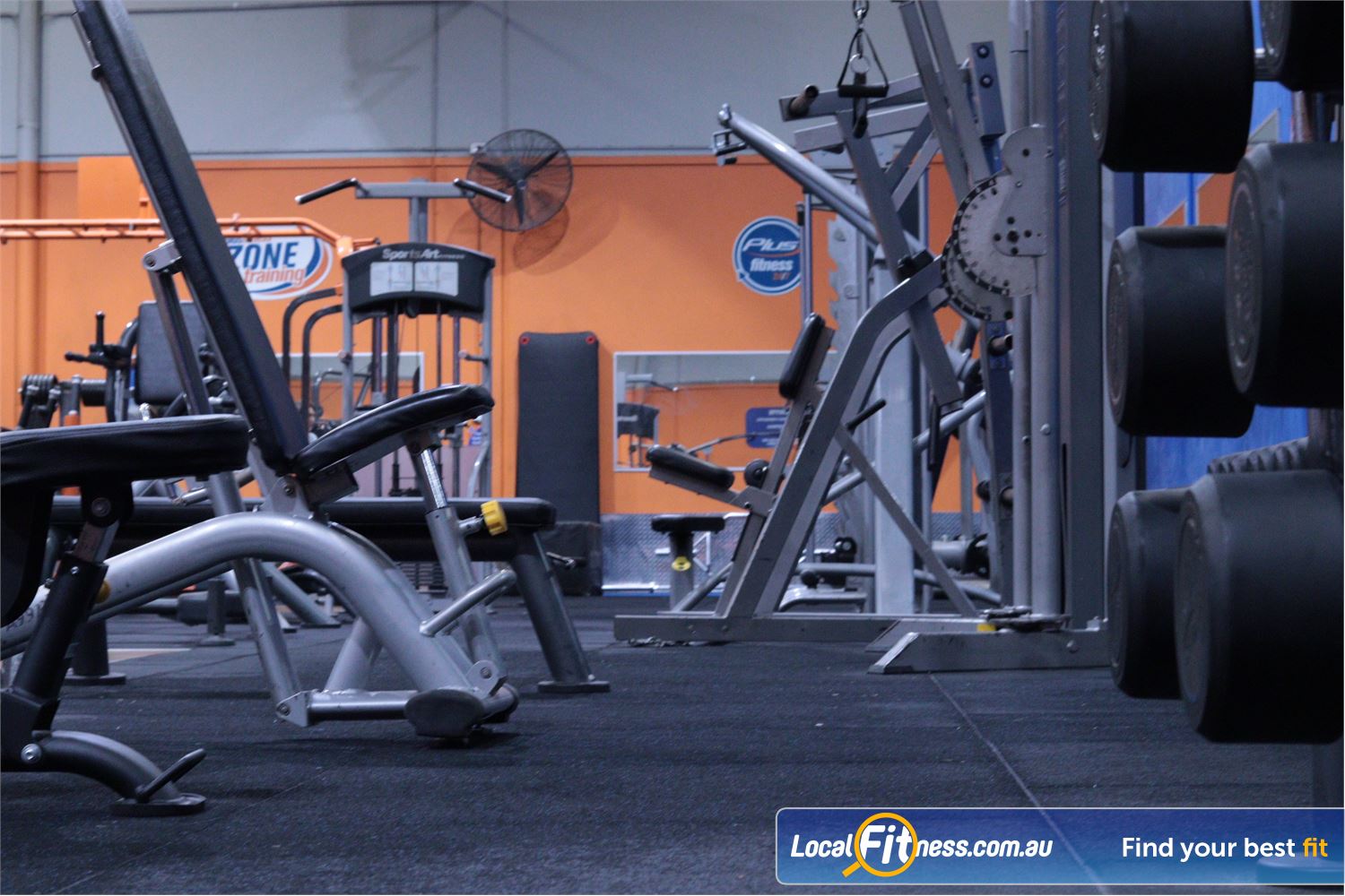 Plus Fitness Health Clubs Near Winston Hills A full range of easy to use pin-loading machines.