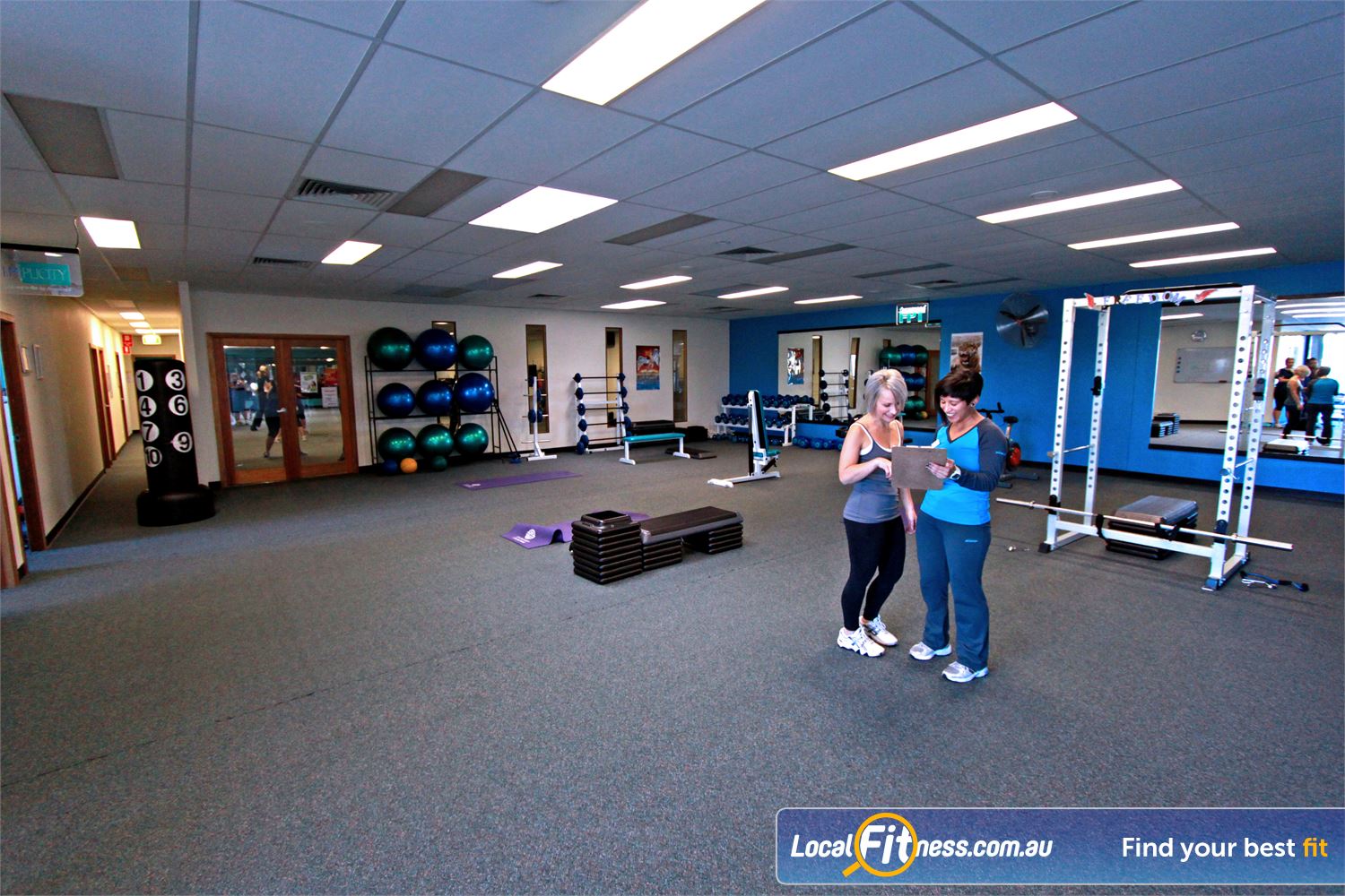 Fernwood Fitness Seven Hills The spacious level 2 Blacktown personal training studio.