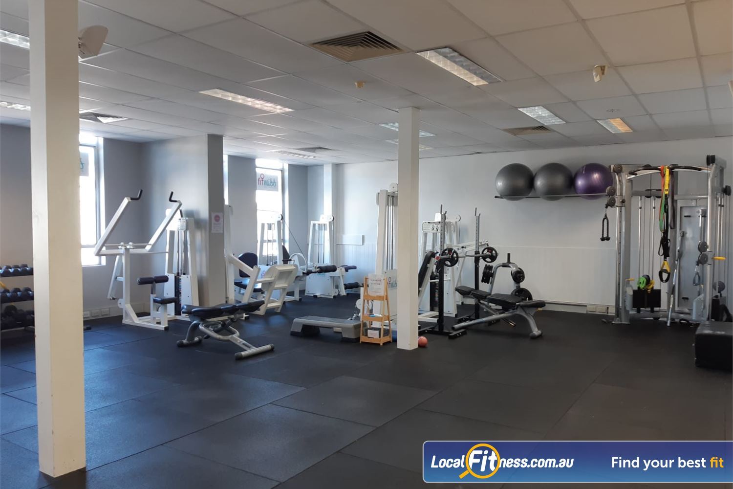 FitMiss Health Club Balaclava Womens strength training includes easy to use pin-loading machines.