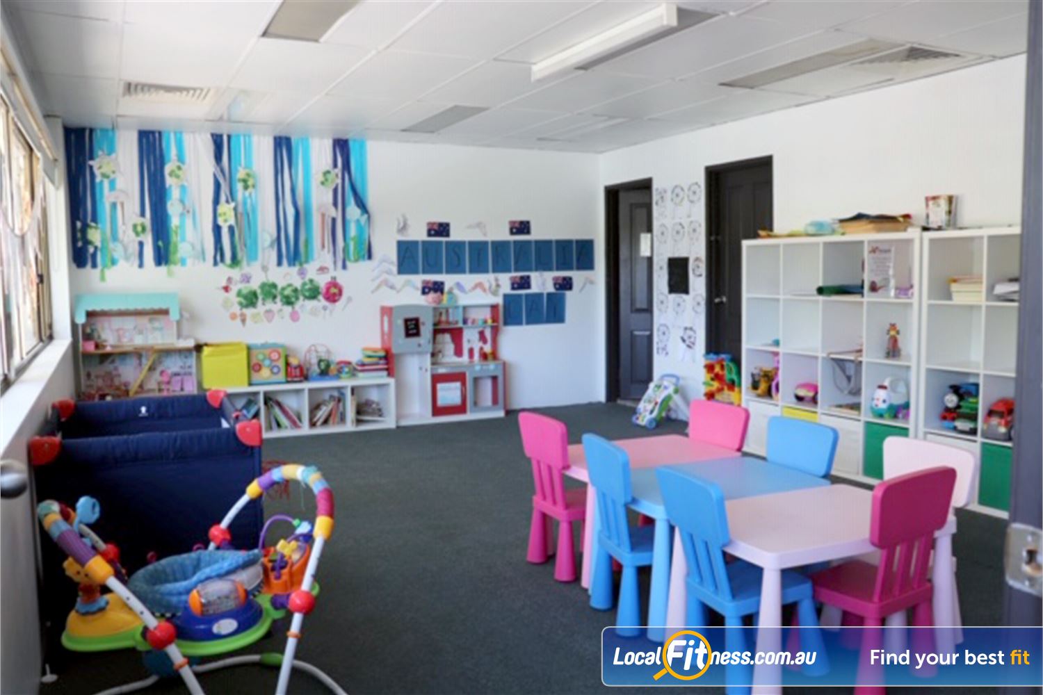 Fernwood Fitness Near Port Hacking On-site Miranda child-minding makes life easier for mothers.