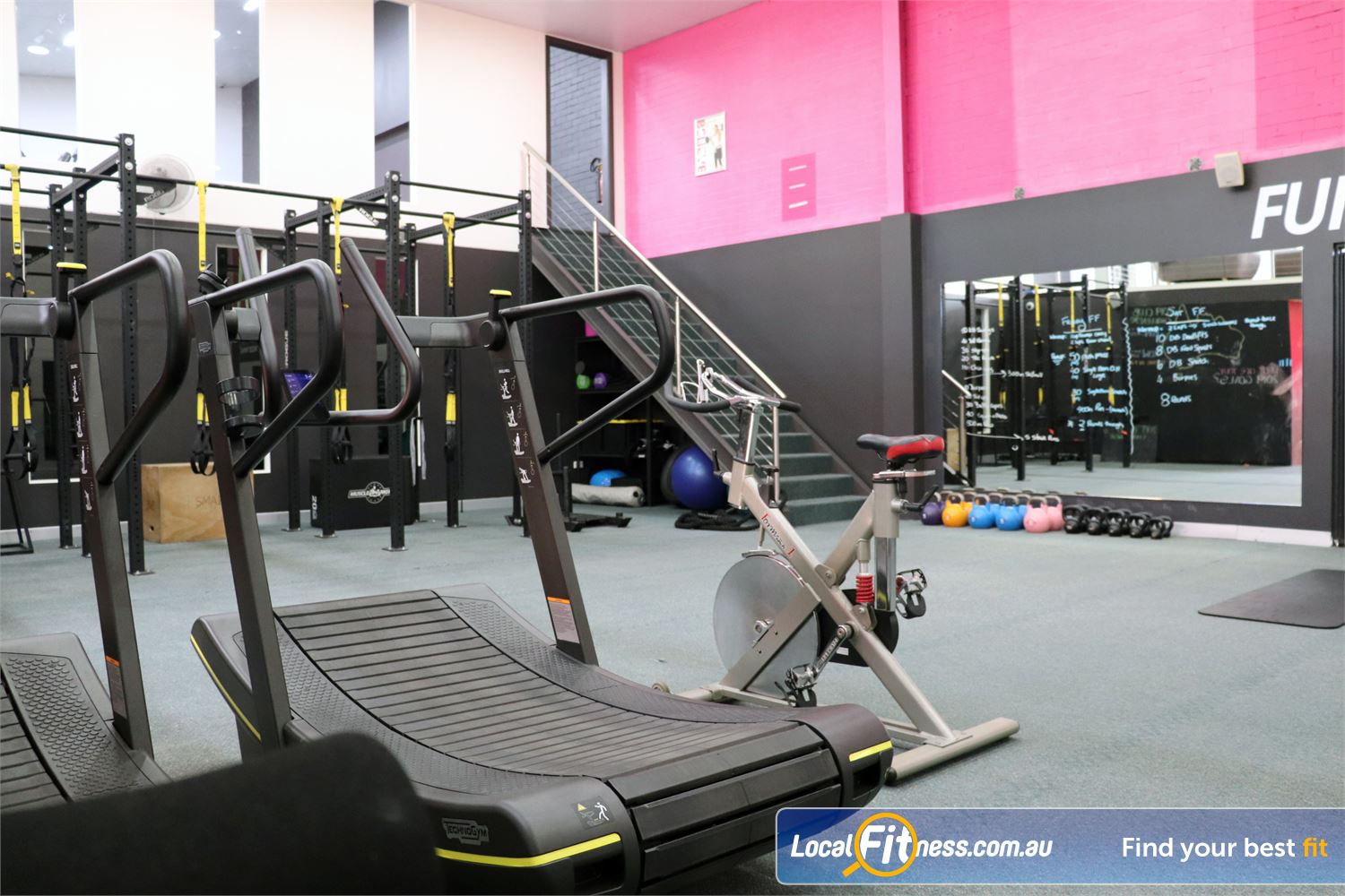 Fernwood Fitness Miranda State of the art and innovative cardio including the Technogym Skillmill.