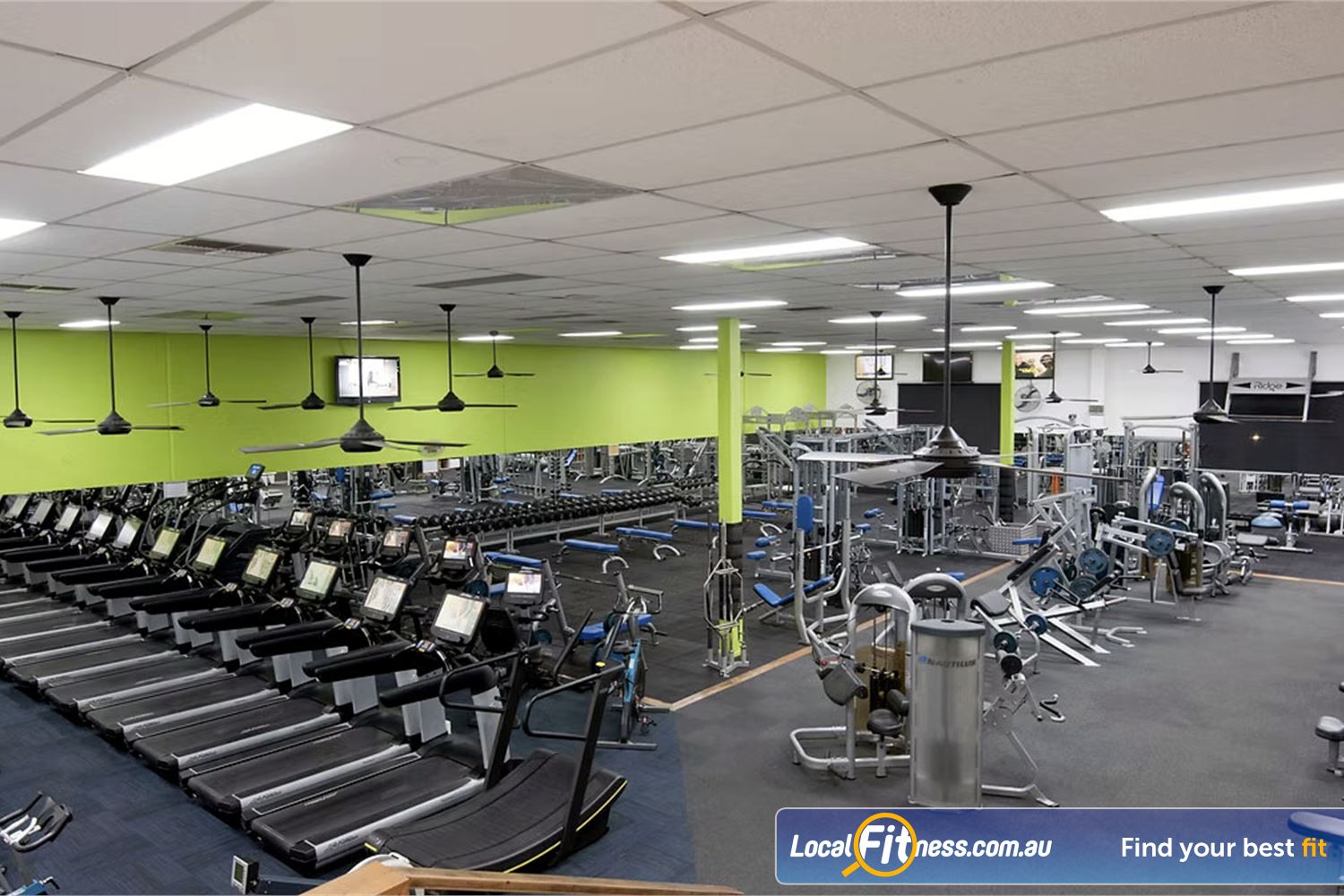 Fit Express 24/7 Eltham The 1000 sq/m Eltham gym space includes strength and cardio equipment.