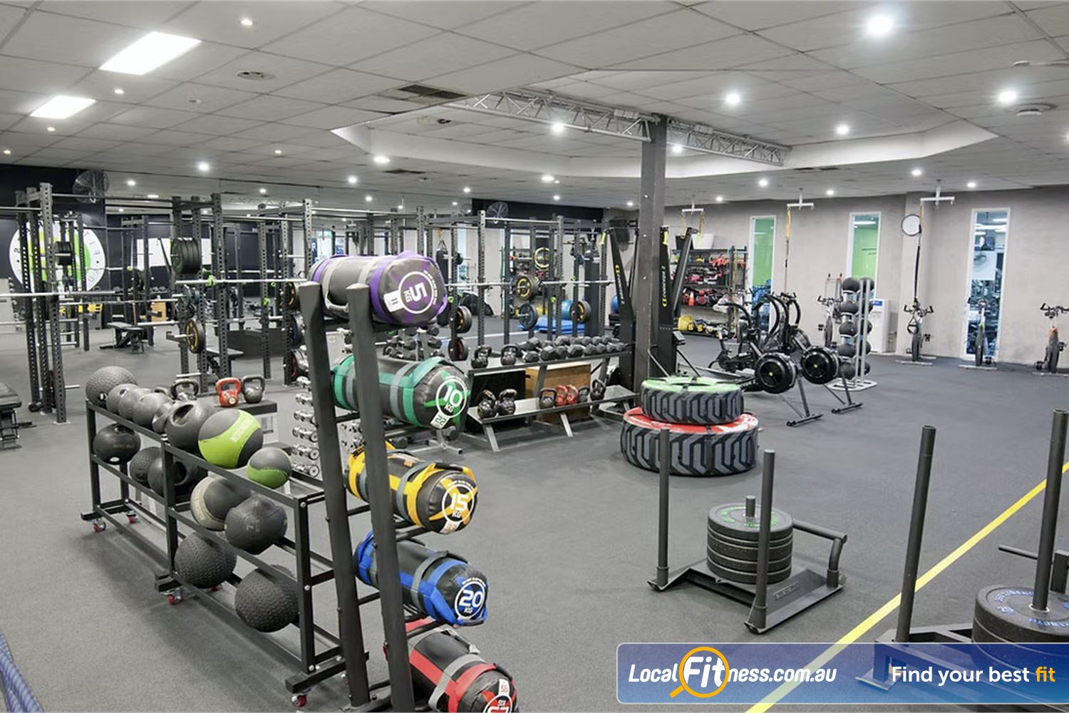 Fit Express 24/7 Near Research The spacious 250 sq/m Eltham HIIT gym.
