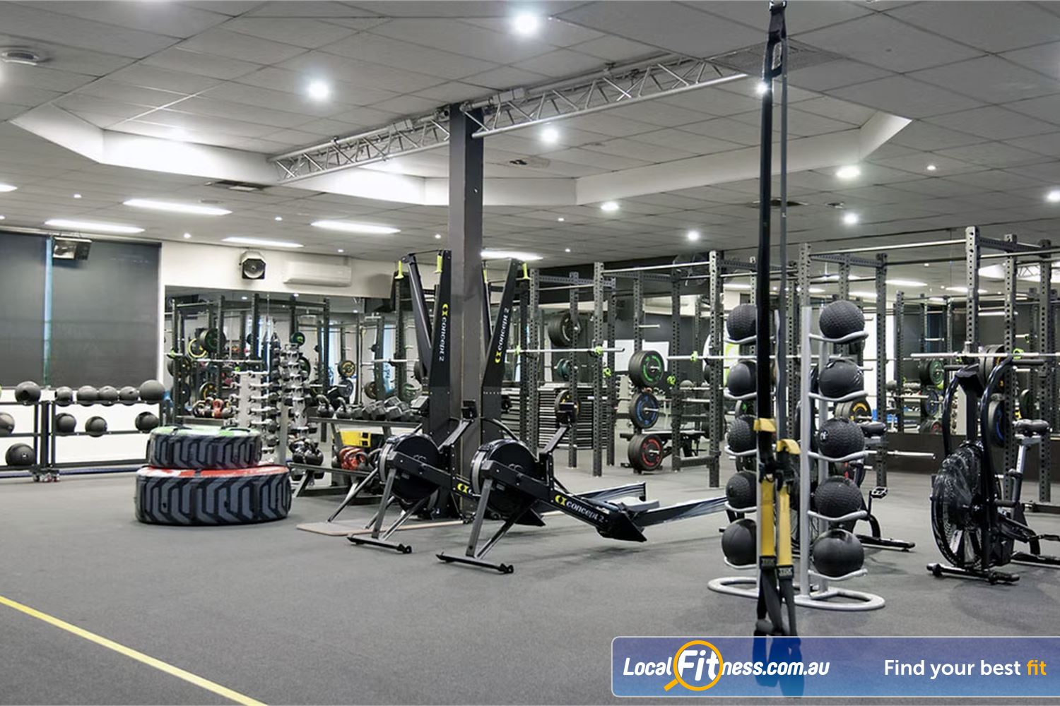 Fit Express 24/7 Near Templestowe Functional training includes TRX, heavy tyres, rowers, skiergs, medicine balls and more.