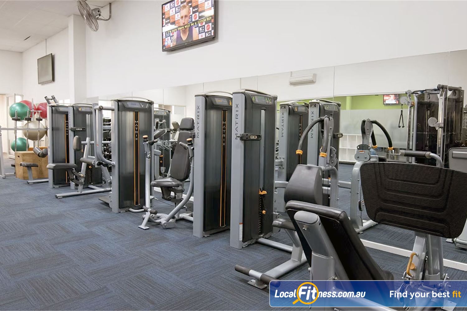 Fit Express 24/7 Eltham Our main gym and womens gym includes easy to use pin-loading machines.