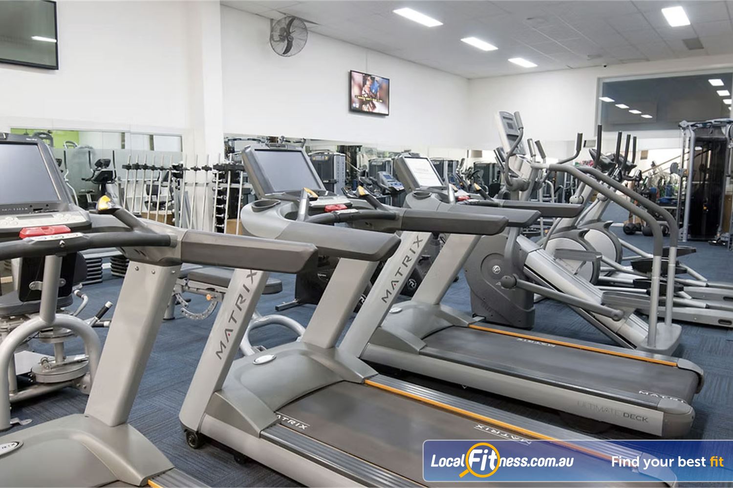 Fit Express 24/7 Eltham Enjoy our personal entertainment screens while you train your cardio.
