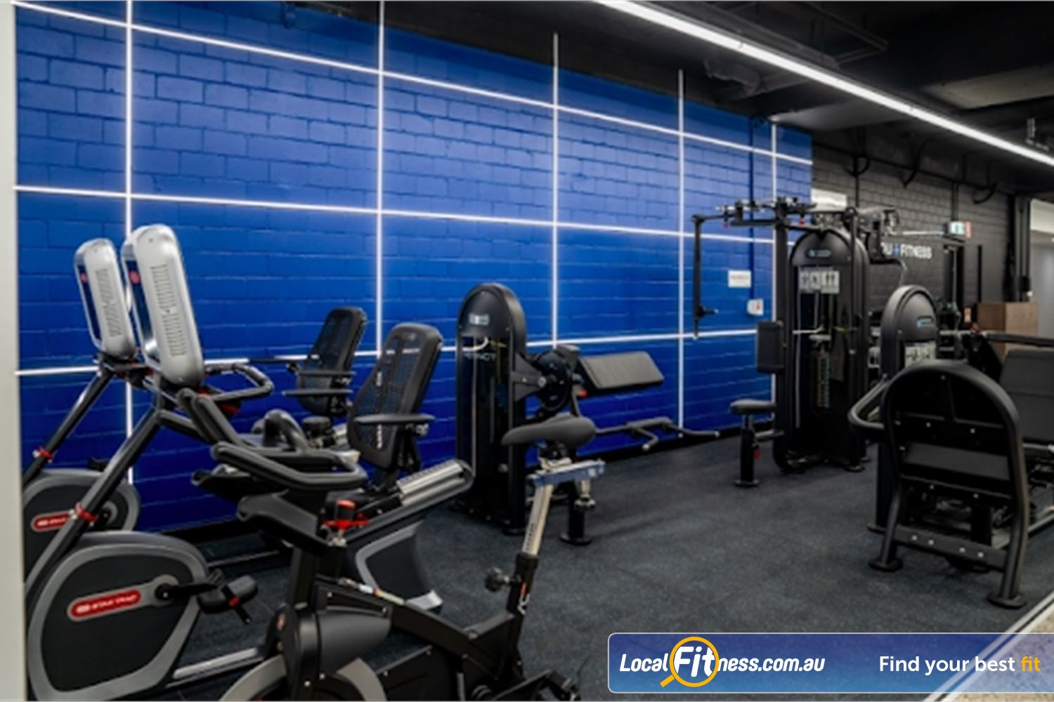 Plus Fitness Near Camperdown A wide selection of high tech strength and cardio machines.