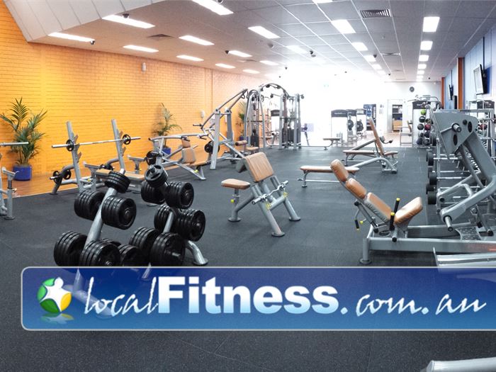 Plus Fitness 24/7 Near Malabar A fully equipped free-weights area in our Maroubra gym.
