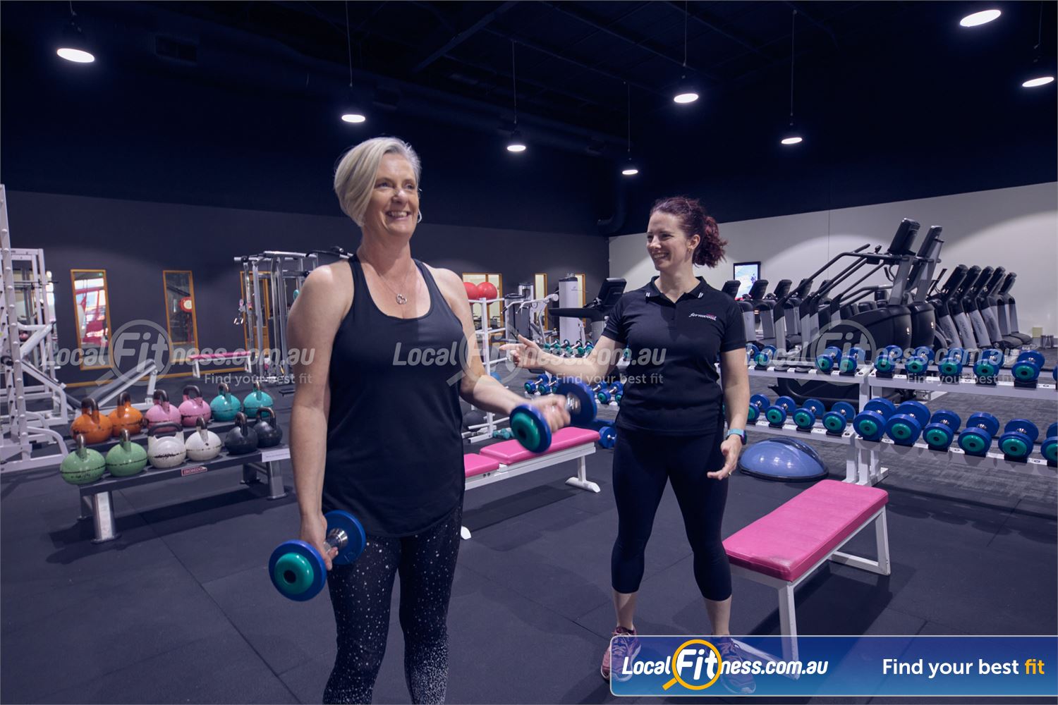 Fernwood Fitness Mornington Our Fernwood Mornington gym is fully equipped for strength training.
