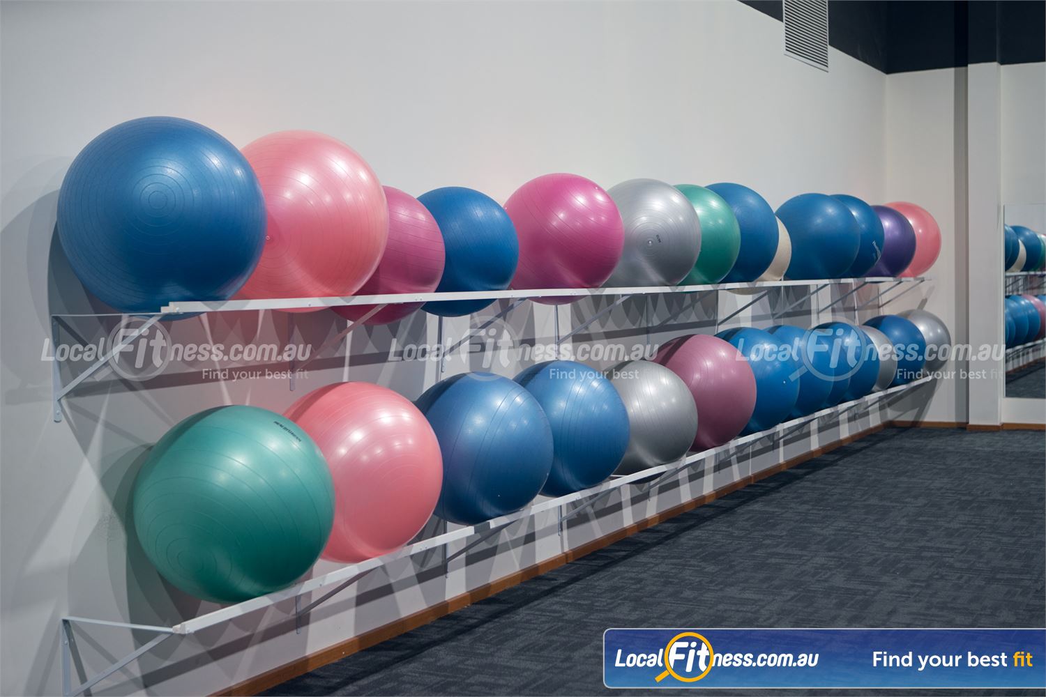 Fernwood Fitness Near Safety Beach Full range of fitballs for you to stretch and balance.