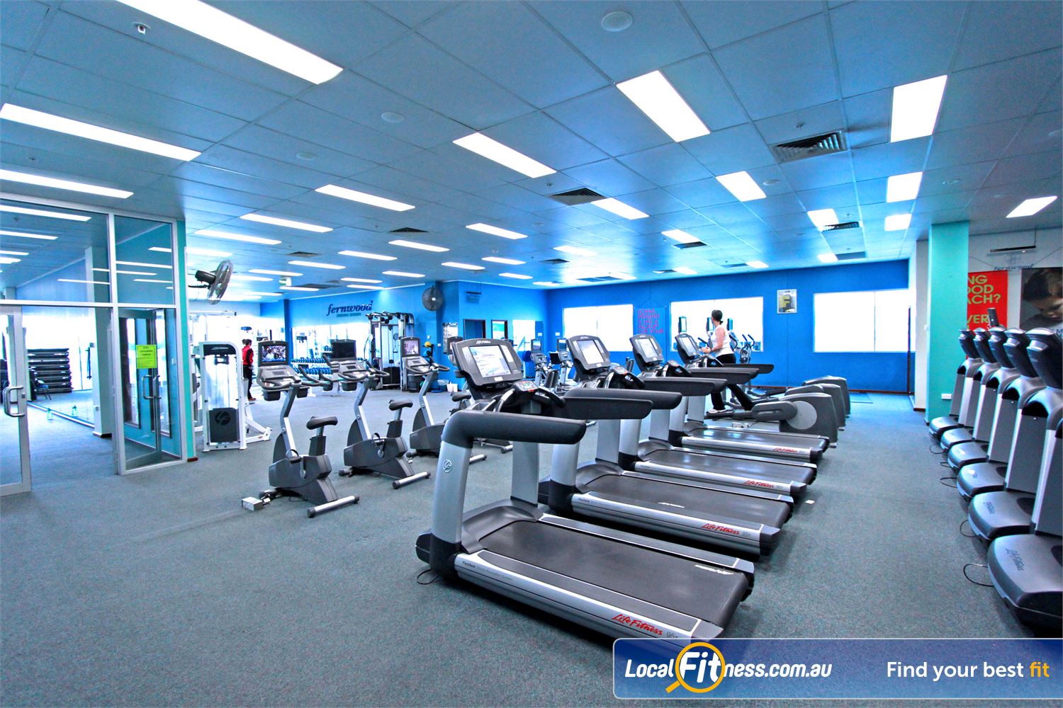 Fernwood Fitness Near Amaroo Enjoy the wide selection of cardio at Fernwood Gungahlin gym.