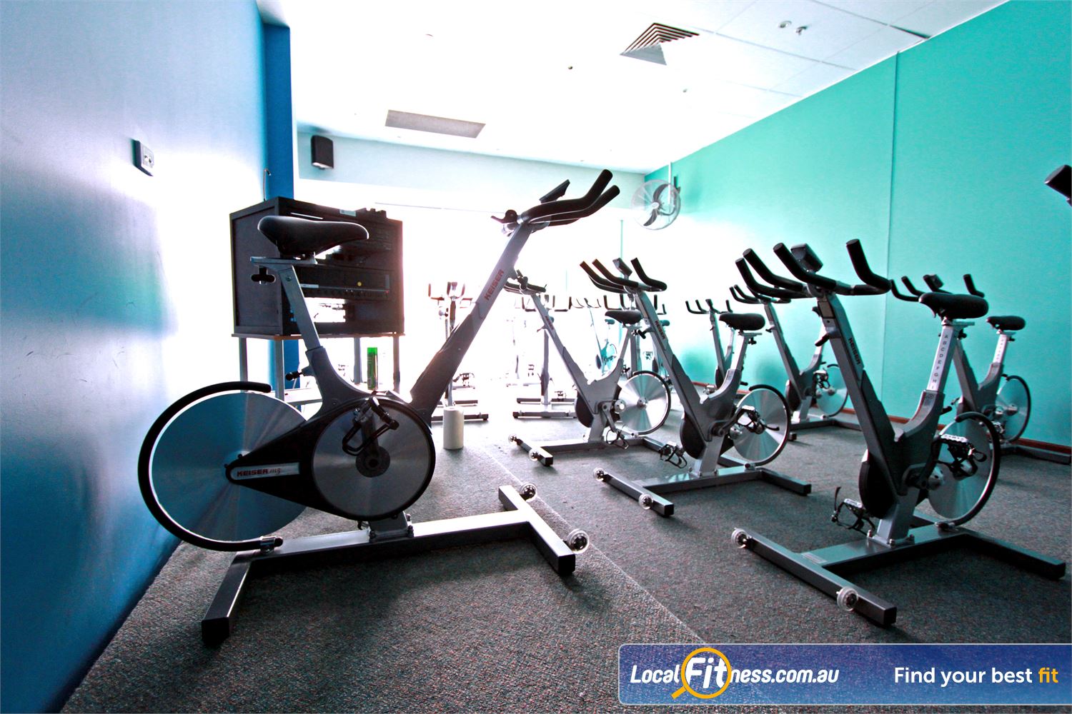 Fernwood Fitness Near Palmerston Dedicated spin cycle studio in Gungahlin.