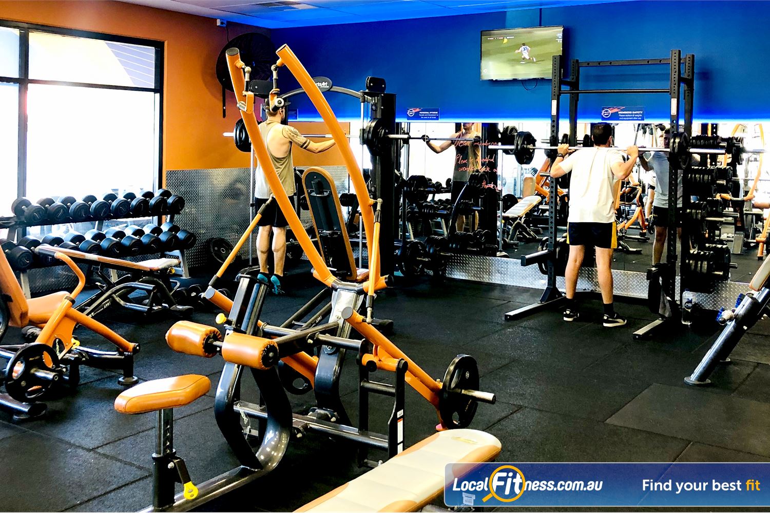 Plus Fitness 24/7 Alexander Heights Our Alexander Heights gym includes a state of the art plate loading equipment.