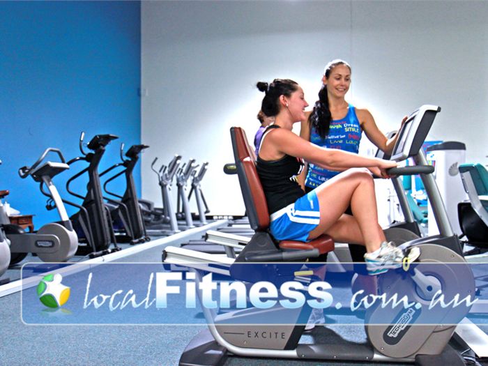 Fernwood Fitness Near Mount Ommaney Luxury training with personal entertainment units on each machine.
