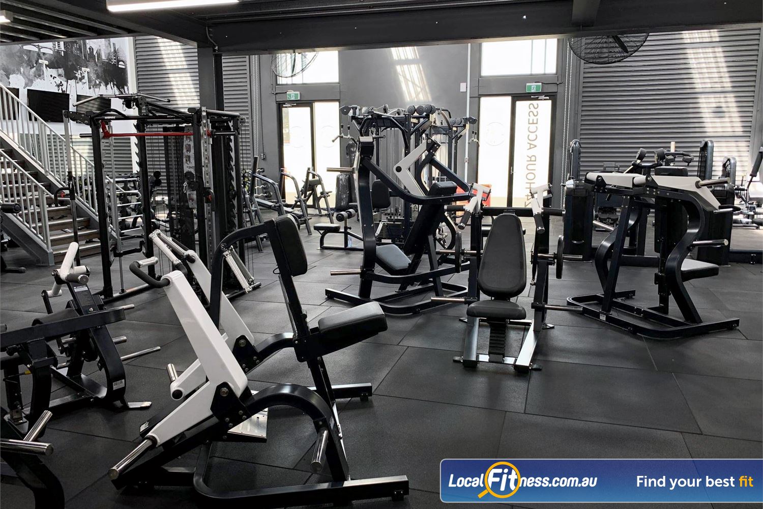 Weight of the World Fitness Near Brooklyn Our Altona North gym includes a full range of plate-loading machines.