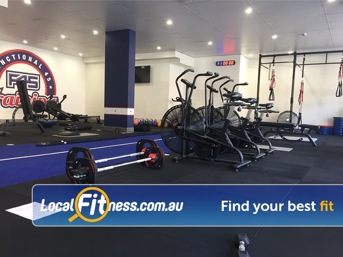 F45 Newtown Near Stanmore Some of the facilities at F45 Newtown.