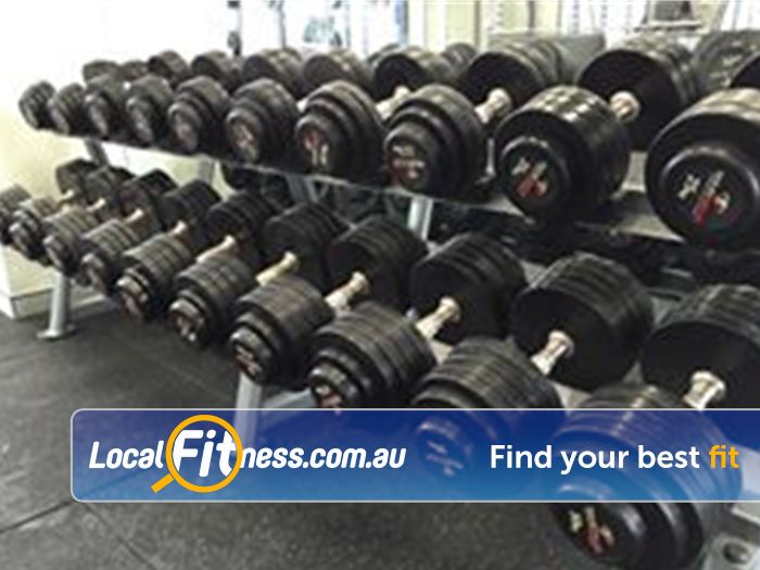 Paladdiam Fit Cabramatta Our Cabramatta gym provides a comprehensive free-weights area.