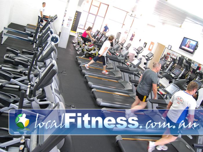 Bulleen Health and Fitness Near Templestowe Lower The spacious and fully equipped cardio area.