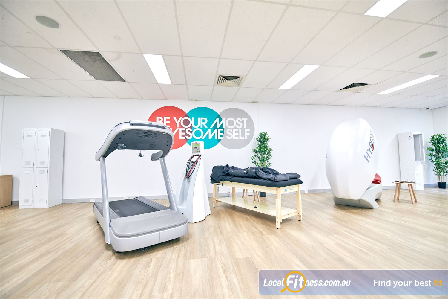 Body Shaping Zone Sydney The HYPOXI S120 is an upright machine targeting stubborn fat in Sydney.