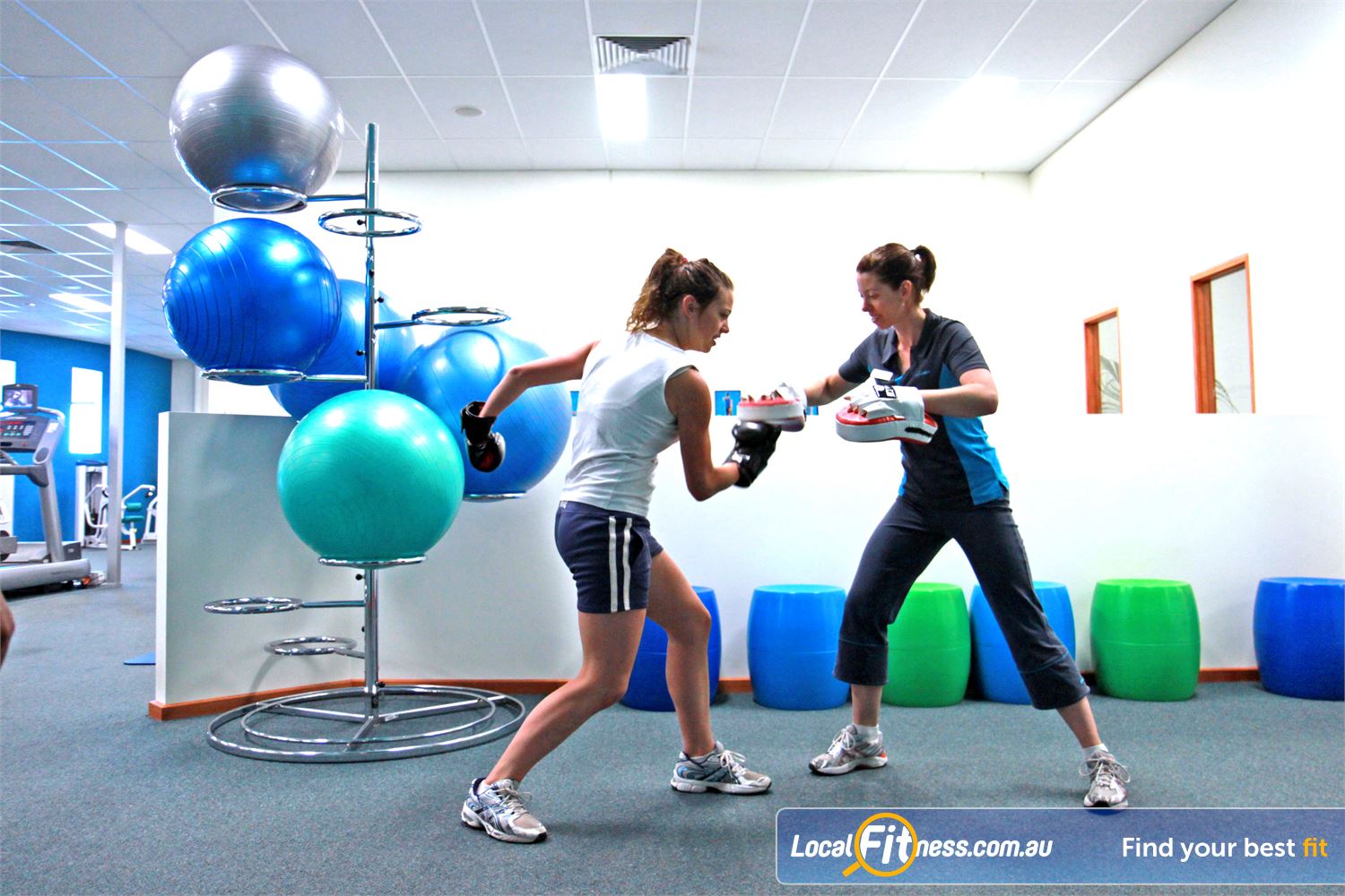 Fernwood Fitness Near Barrabool Waurn Ponds personal trainers can incorporate cardio boxing into your workout.