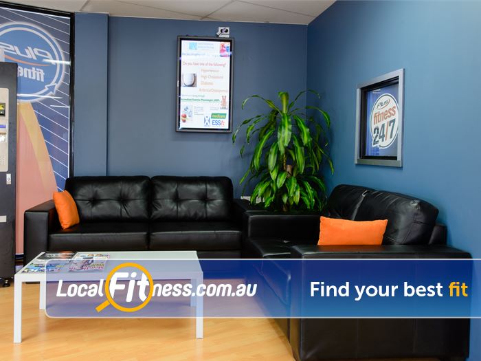 Plus Fitness 24/7 Thornleigh Comfortable seating in our members lounge.