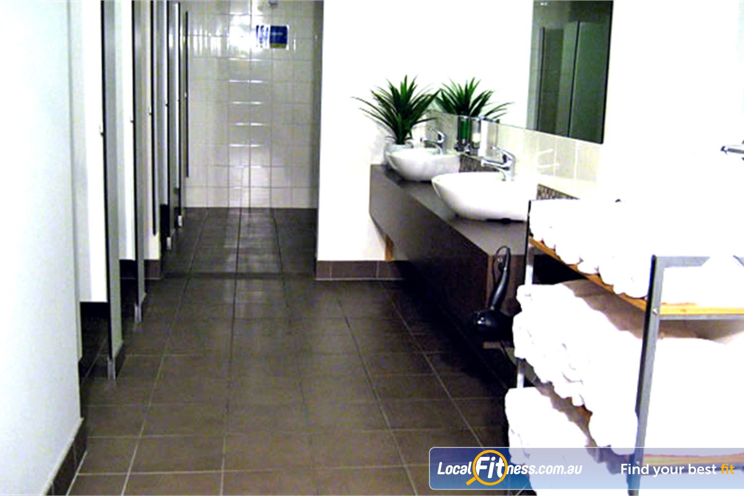 The Toorak Health Club Near Kooyong Clean and pristine change room facilities.