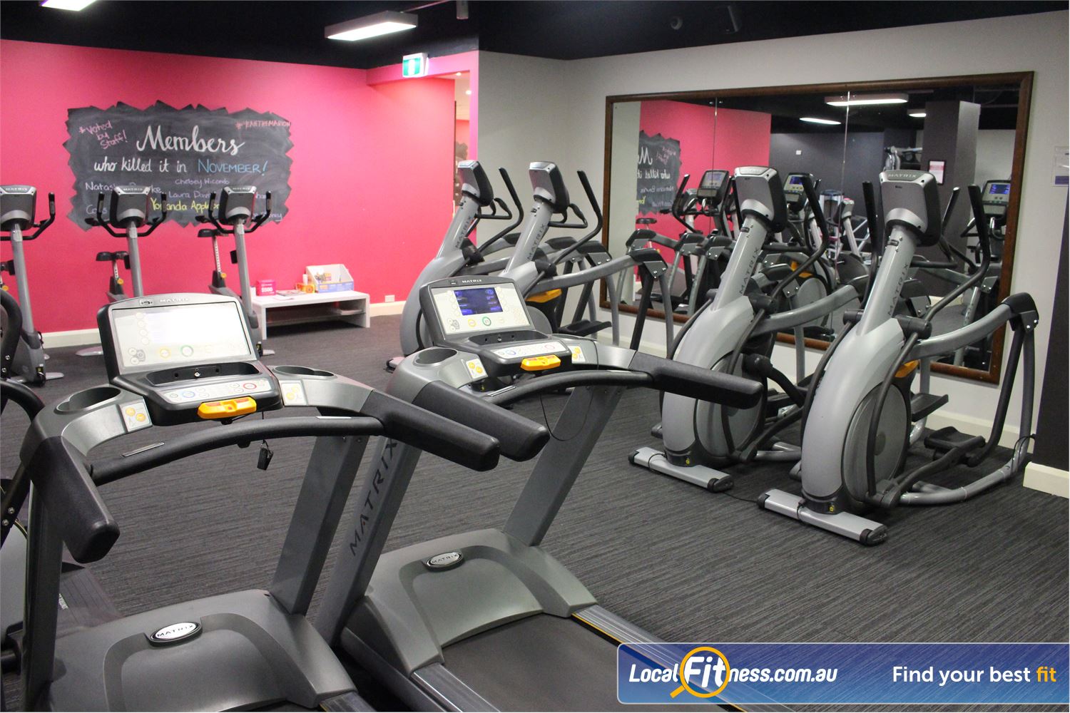 Fernwood Fitness Canberra City Canberra Enjoy state of the art cardio machines.