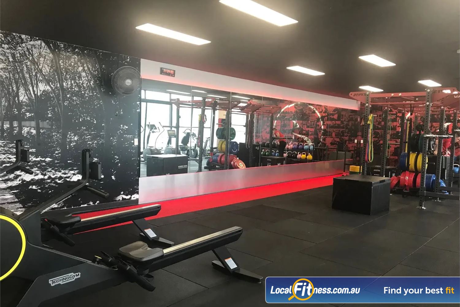 Snap Fitness Haberfield The dedicated functional training space with rowers, plyoboxes, heavy duty lifting matrix and more.