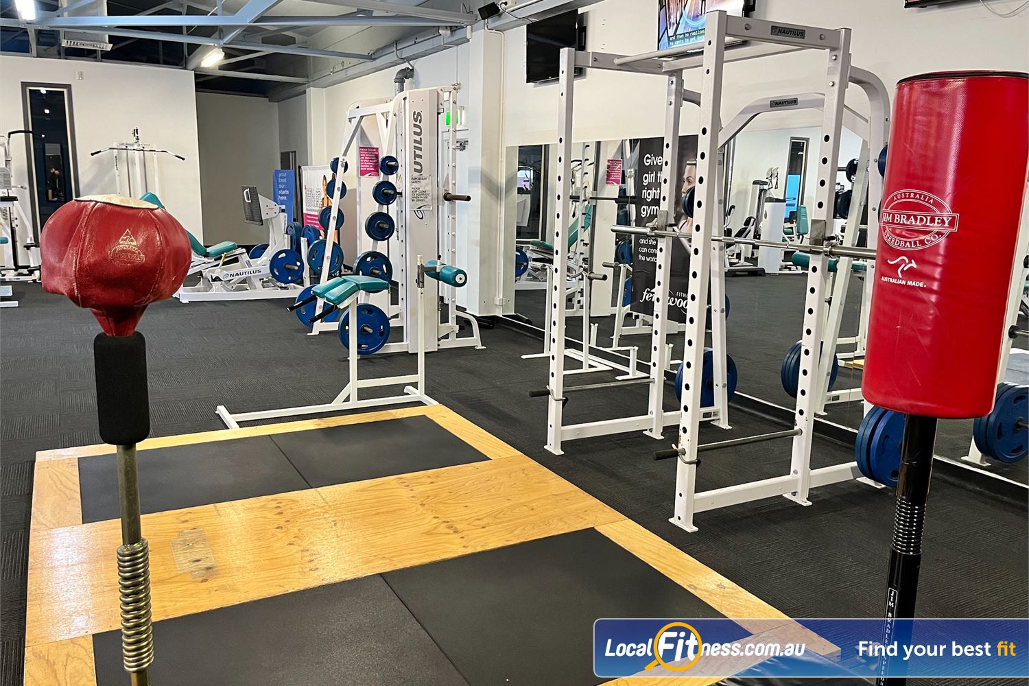Fernwood Fitness Near Zillmere Strength training for women in Chermside with deadlifts, squats, boxing and more.