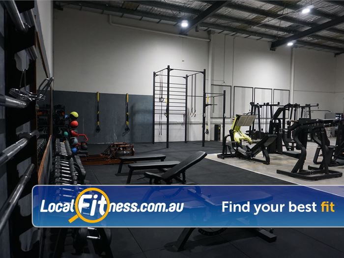 Brooklyn Fit Near Oak Park Our Tullamarine gym provides a fully equipped free-weights area.