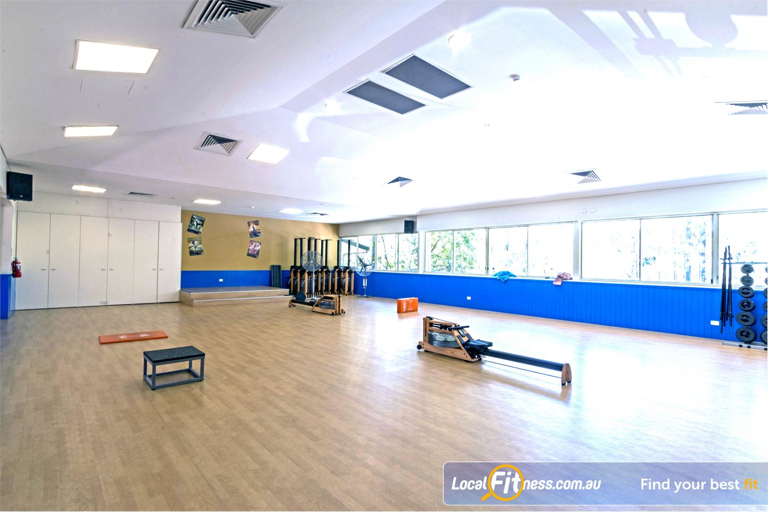 Albany Creek Leisure Centre Albany Creek The spacious group fitness studio at Albany Creek.