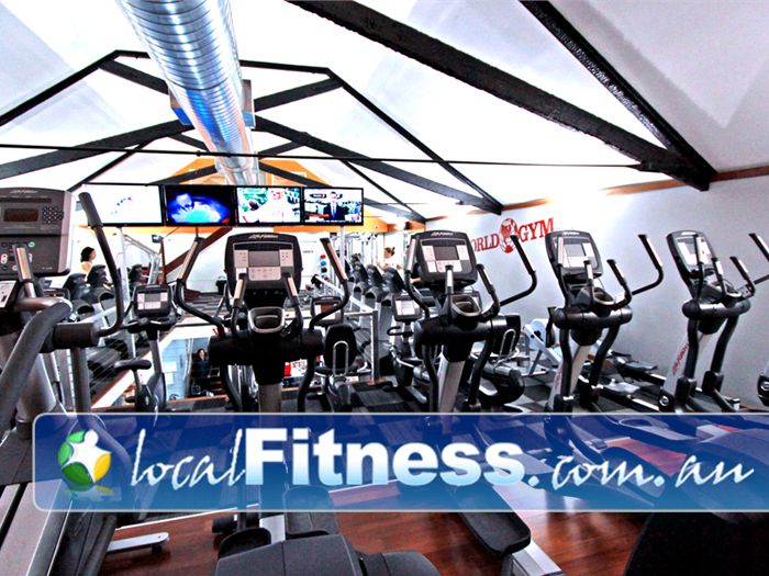 World Gym Adelaide Tune into your favorite shows while you enjoy working out.