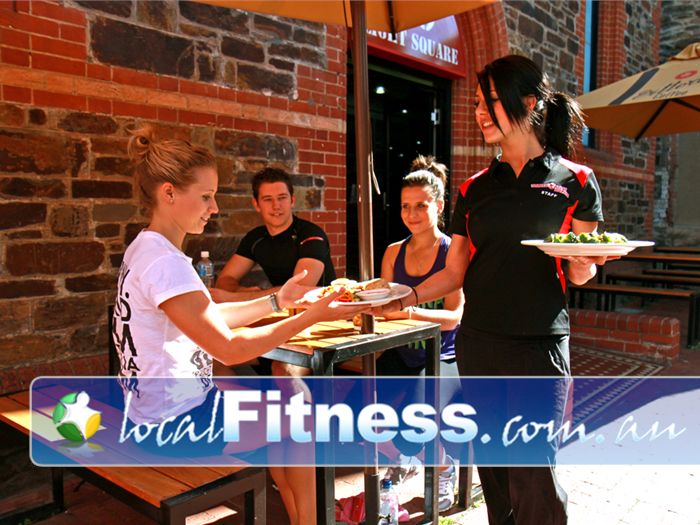 World Gym Adelaide Enjoy our nutritionally balanced meals prepared by our cafe staff.