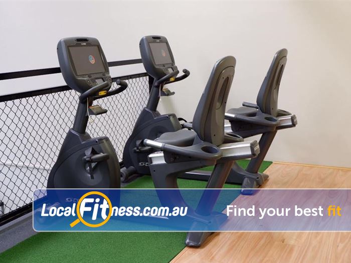 Trination Fitness 24/7 Waterloo Great views from our upper level cardio area.