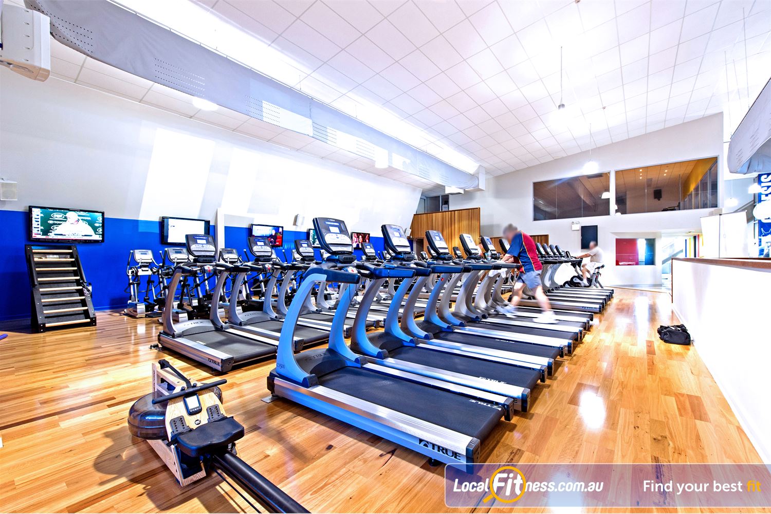 Genesis Health + Fitness Near Merrylands Personal entertainment screens while you train.