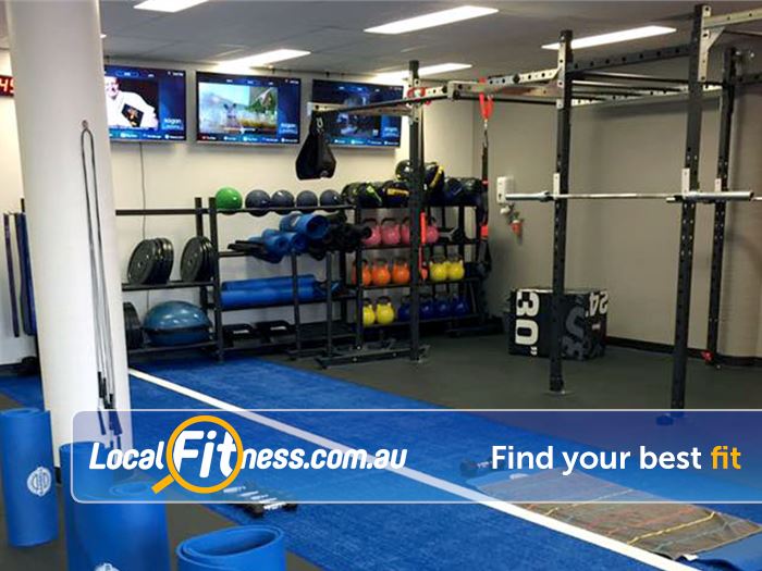 Stepz Fitness 24/7 Near Cherrybrook Indoor sled track and functional training rigg.