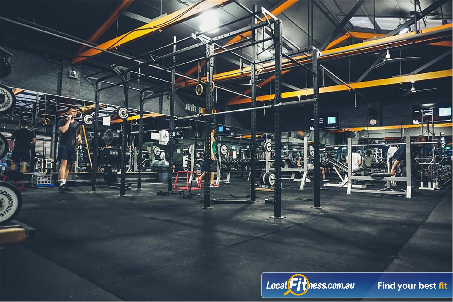 Muscle & Body Shape Gym Prahran The functional strength zone at MBS Prahran.