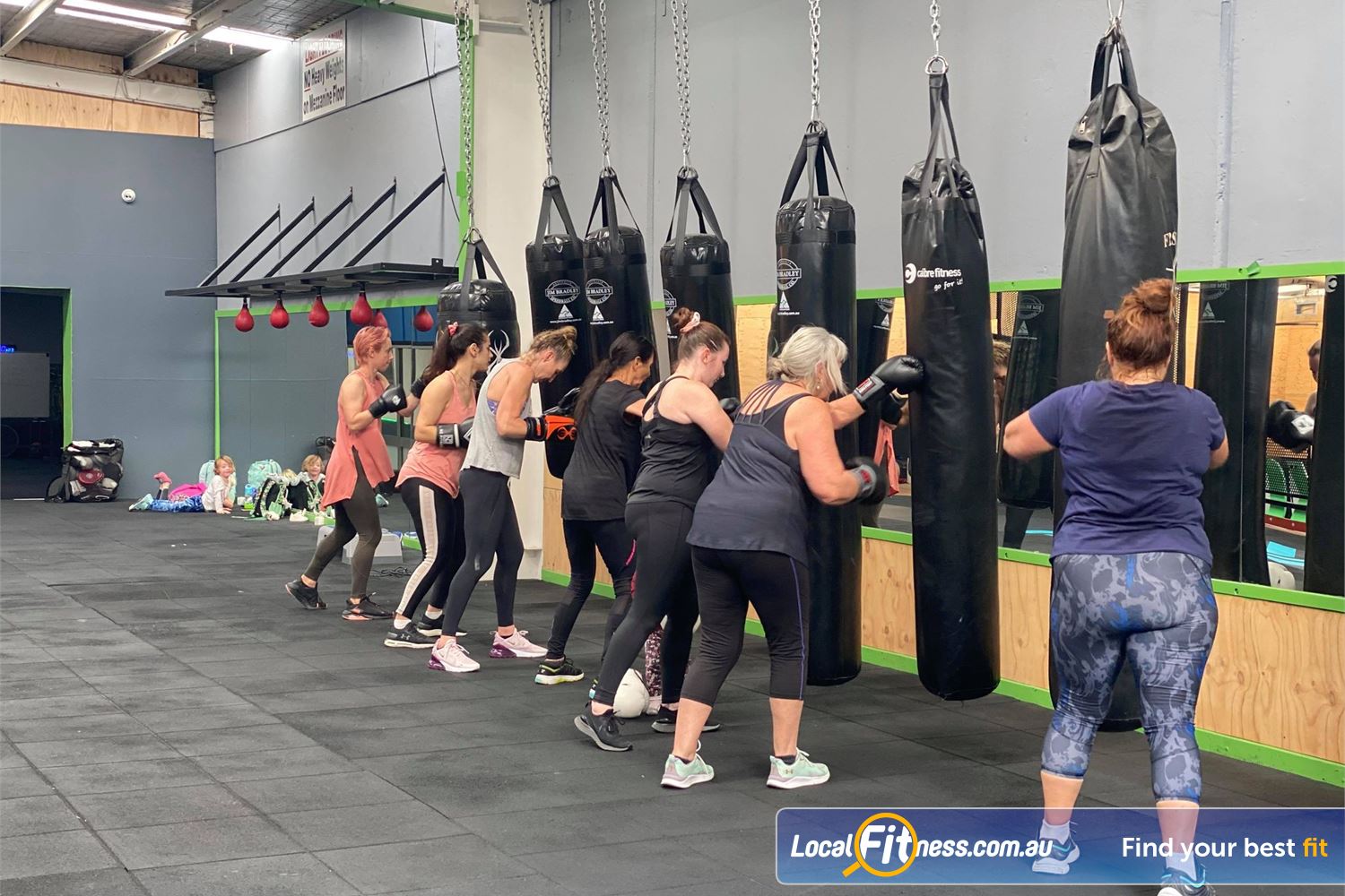 Westgate Health Club Near Brooklyn Punch and kick your way to fitness our of heavy boxing bags.