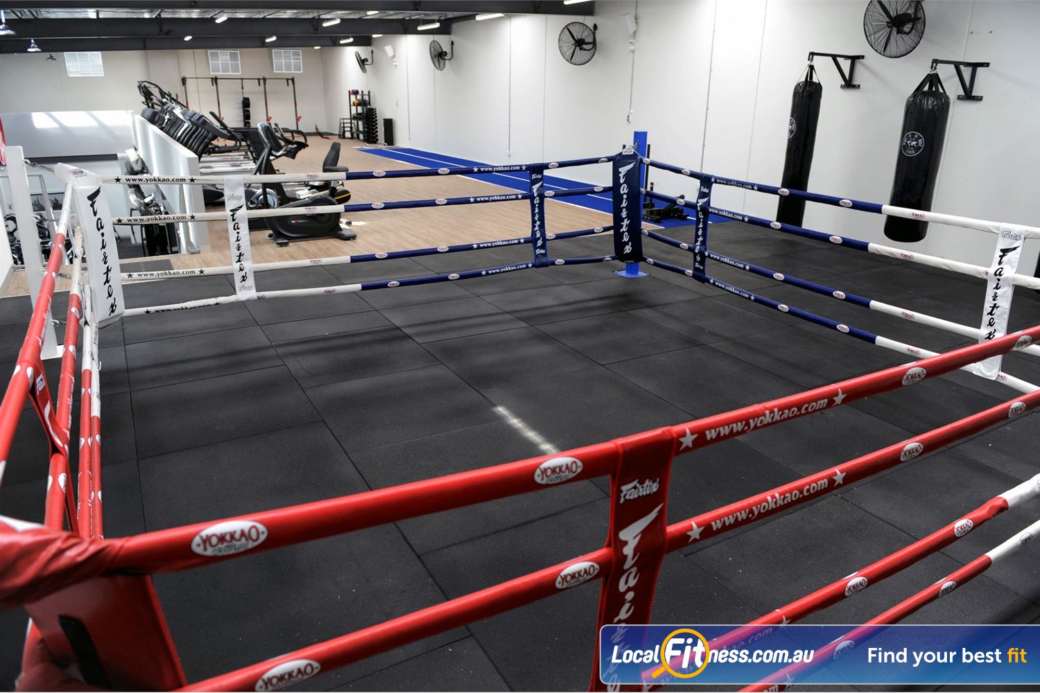 Weight of the World Fitness Altona North The dedicated Altona boxing area at Weight of the World Fitness.