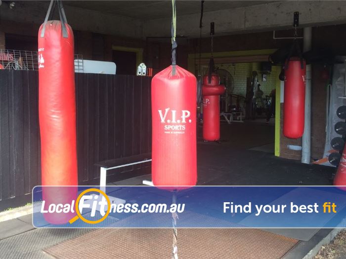 Healthy Vibes Personal Training Bulleen The dedicated Bulleen boxing area at Healthy Vibes,